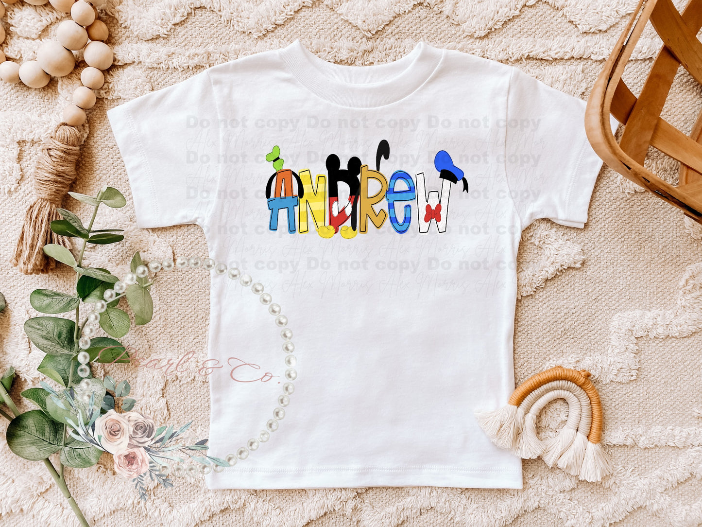 Personalized Clubhouse Font Tee, Clubhouse Birthday