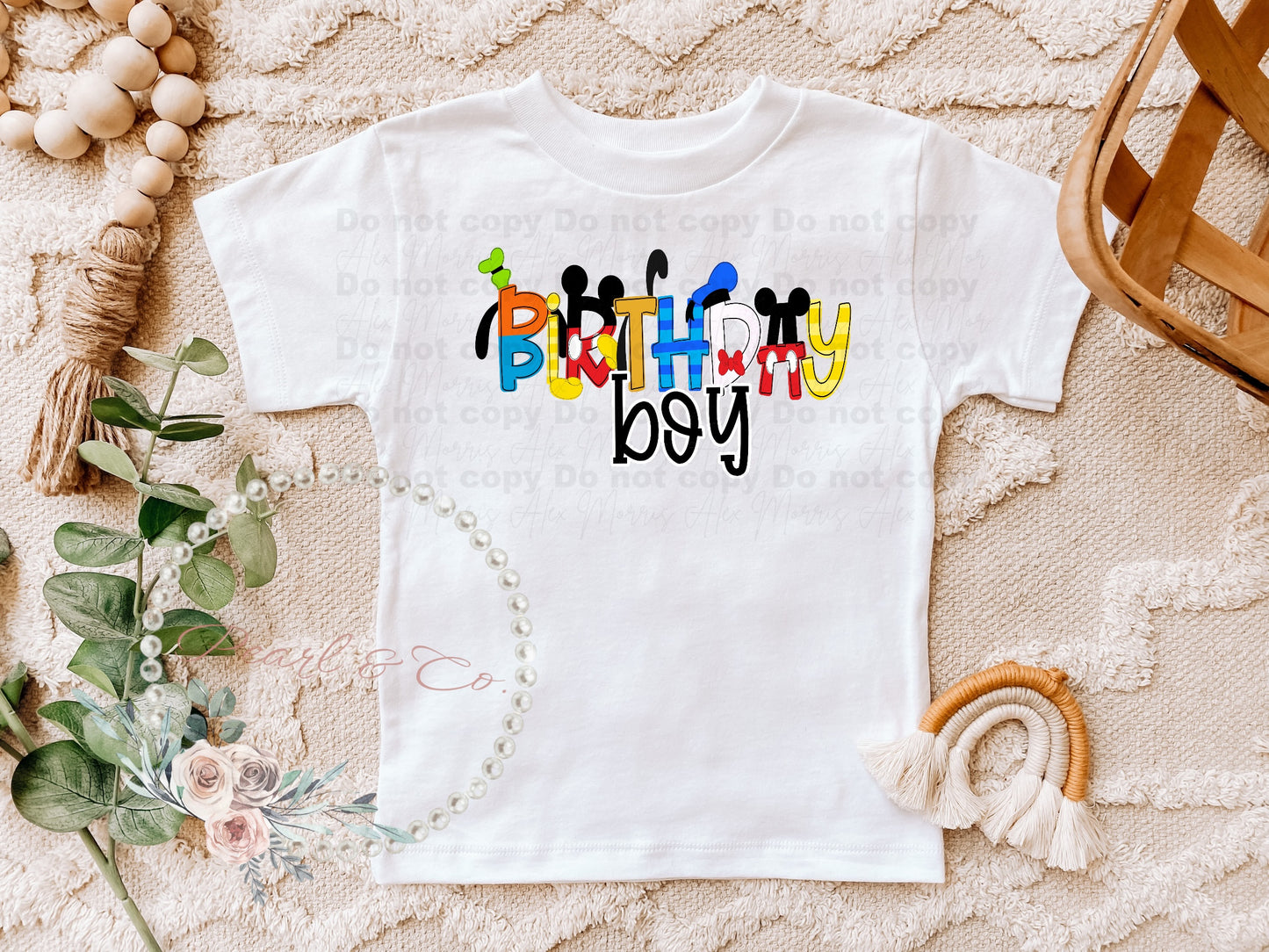 Personalized Clubhouse Font Tee, Clubhouse Birthday