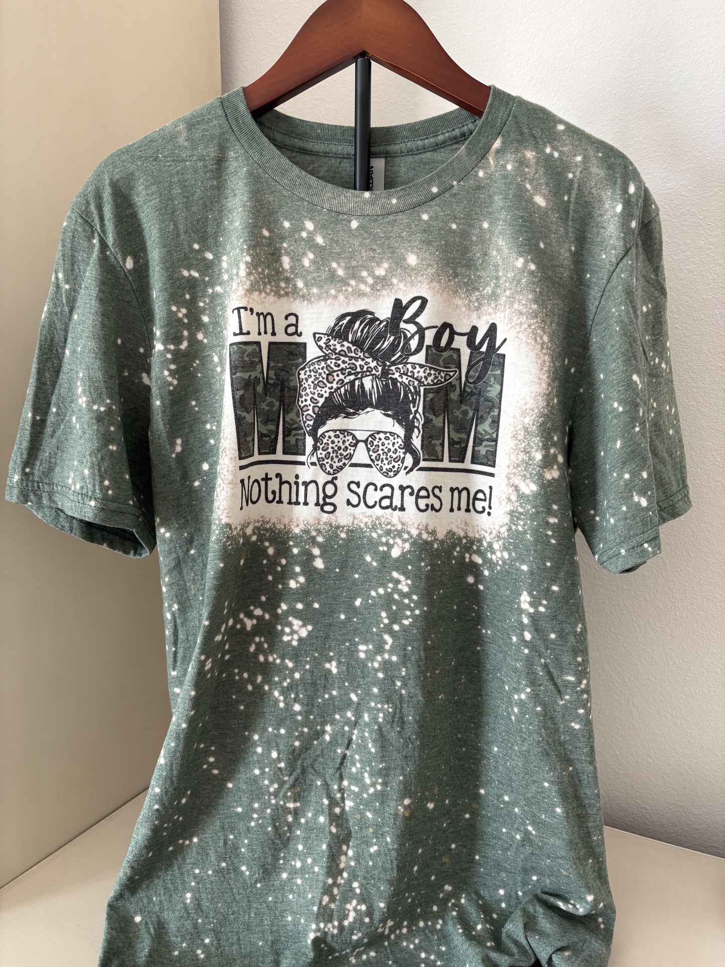 Boy Mom Bleached Tee