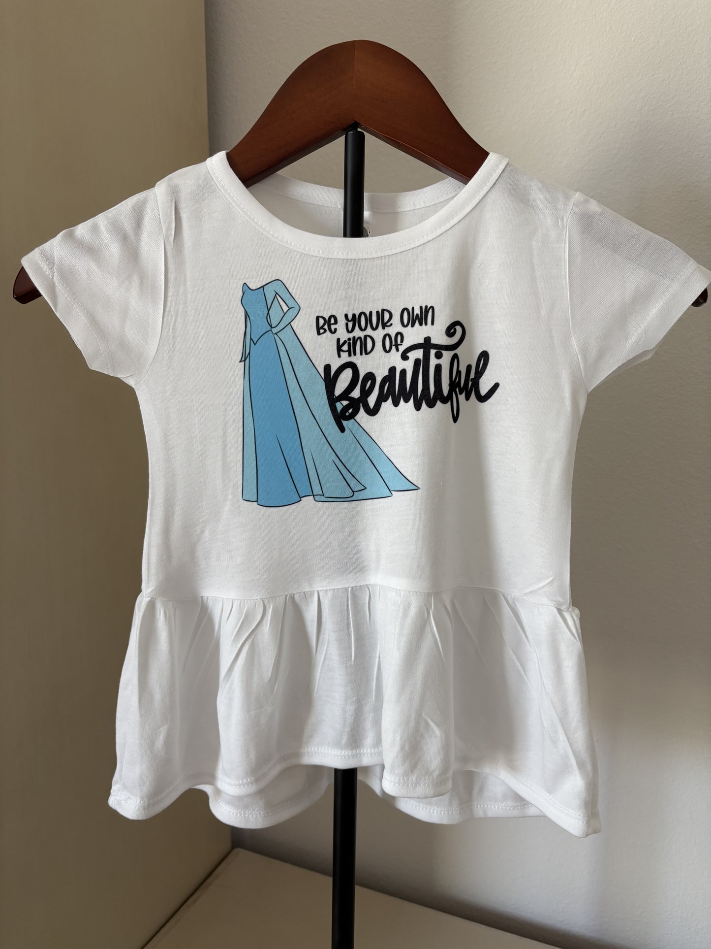 Princess Peplum Tee - Elsa - 2T
