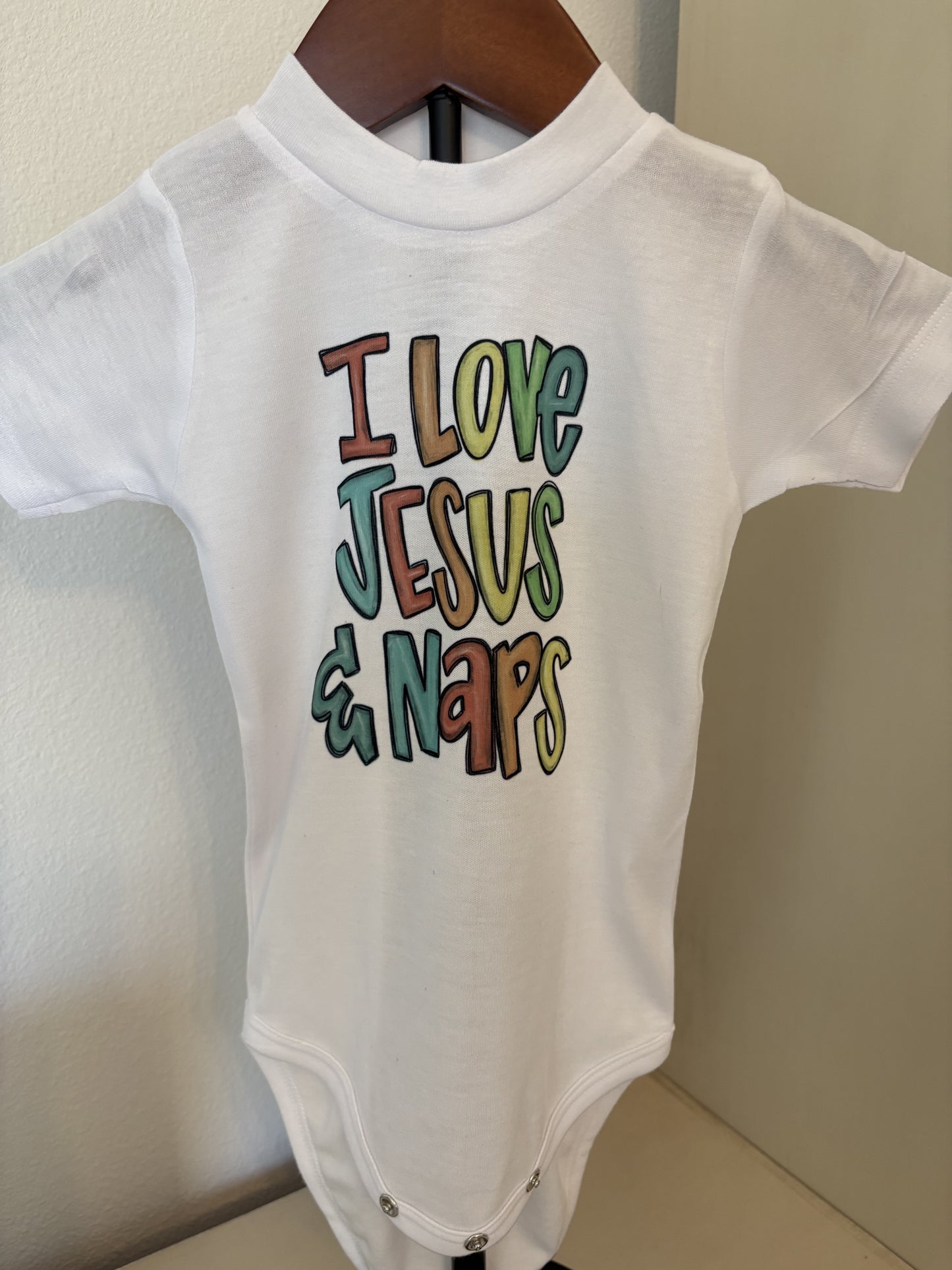 I love Jesus & Naps Onesie - 6-12 months