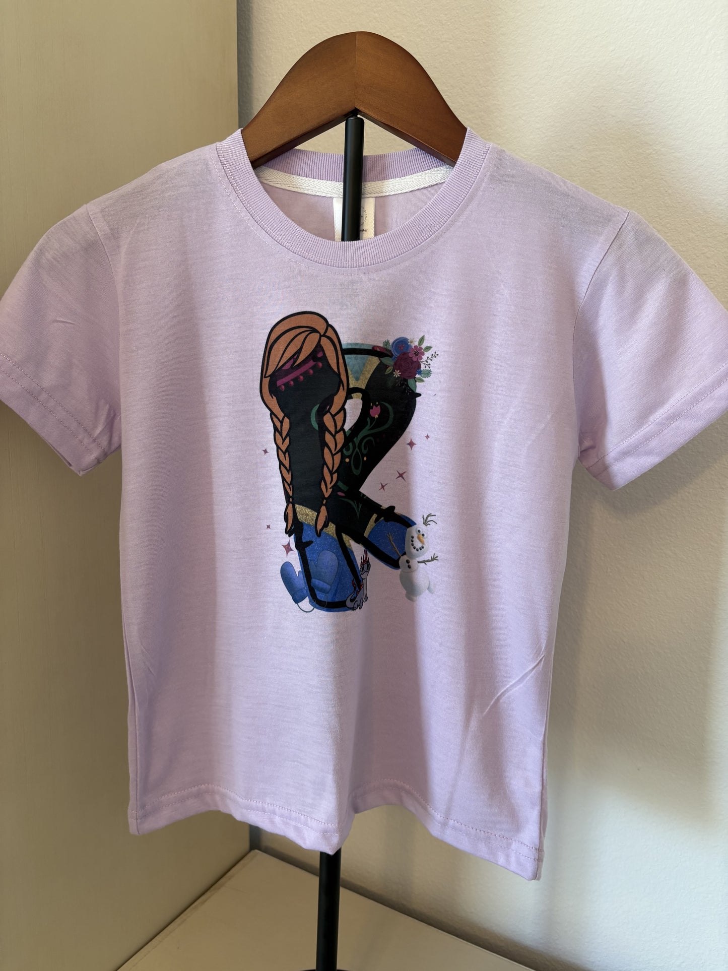 Princess Tee - "R" - Anna Shirt - 4T