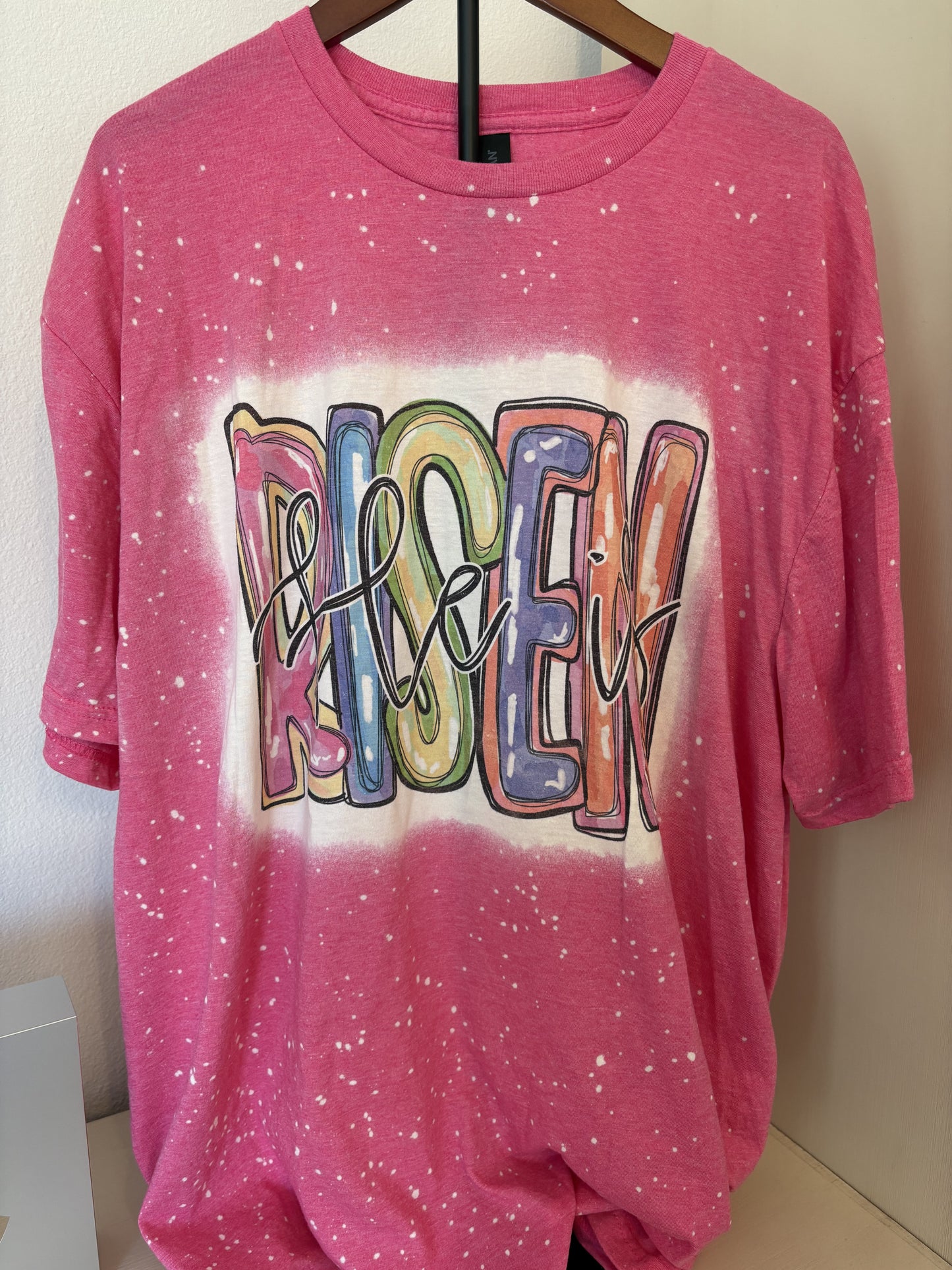 He is Risen - Bleached Tee - Adult XL