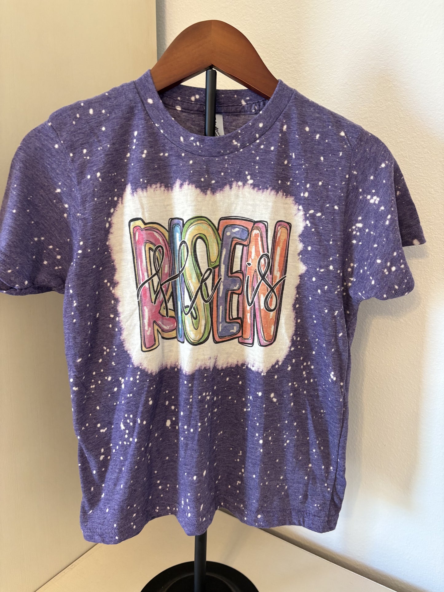 He is Risen - Bleached Tee - Youth Medium