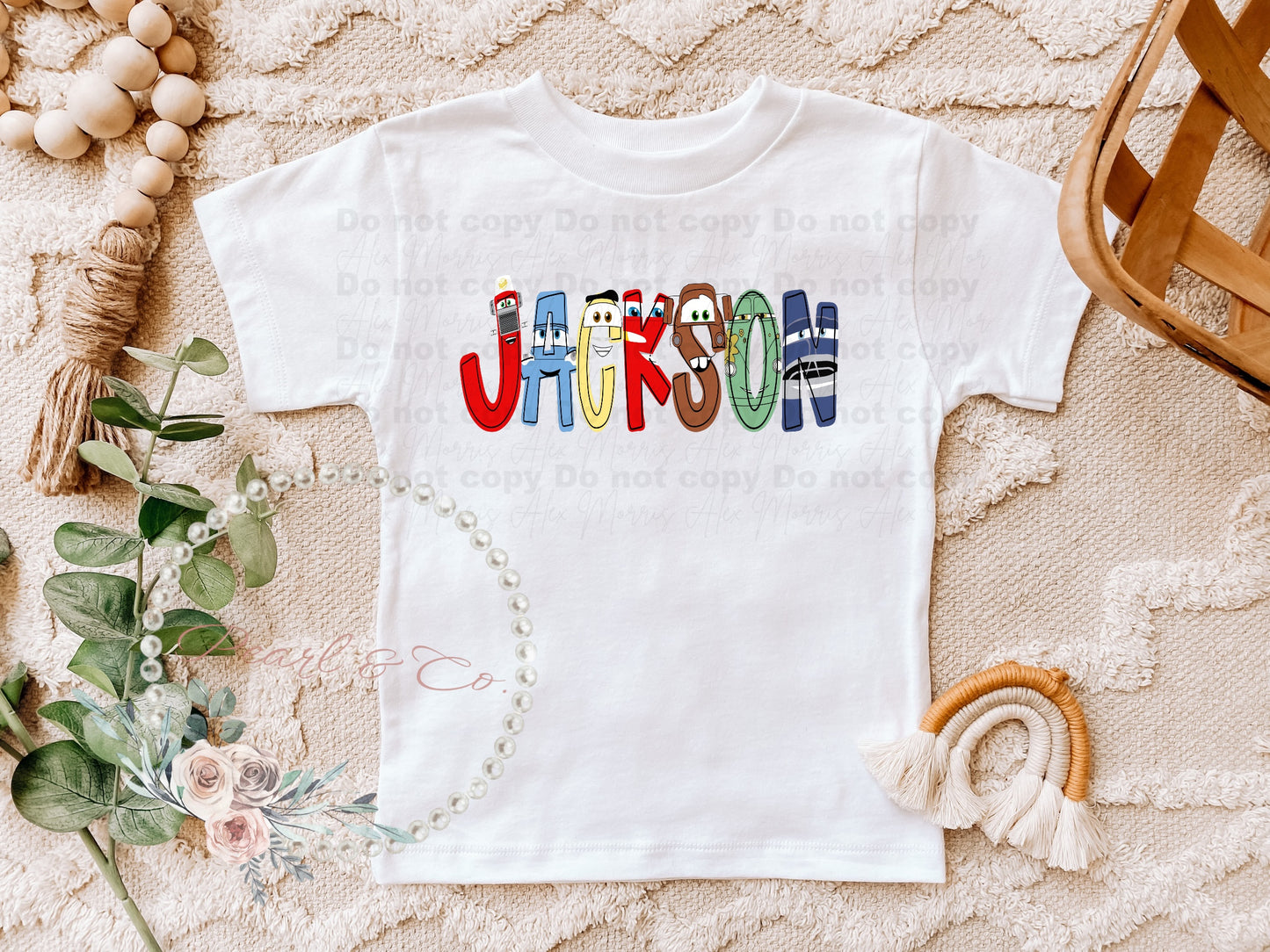Personalized Cars Tee, Cute Car Birthday Shirt