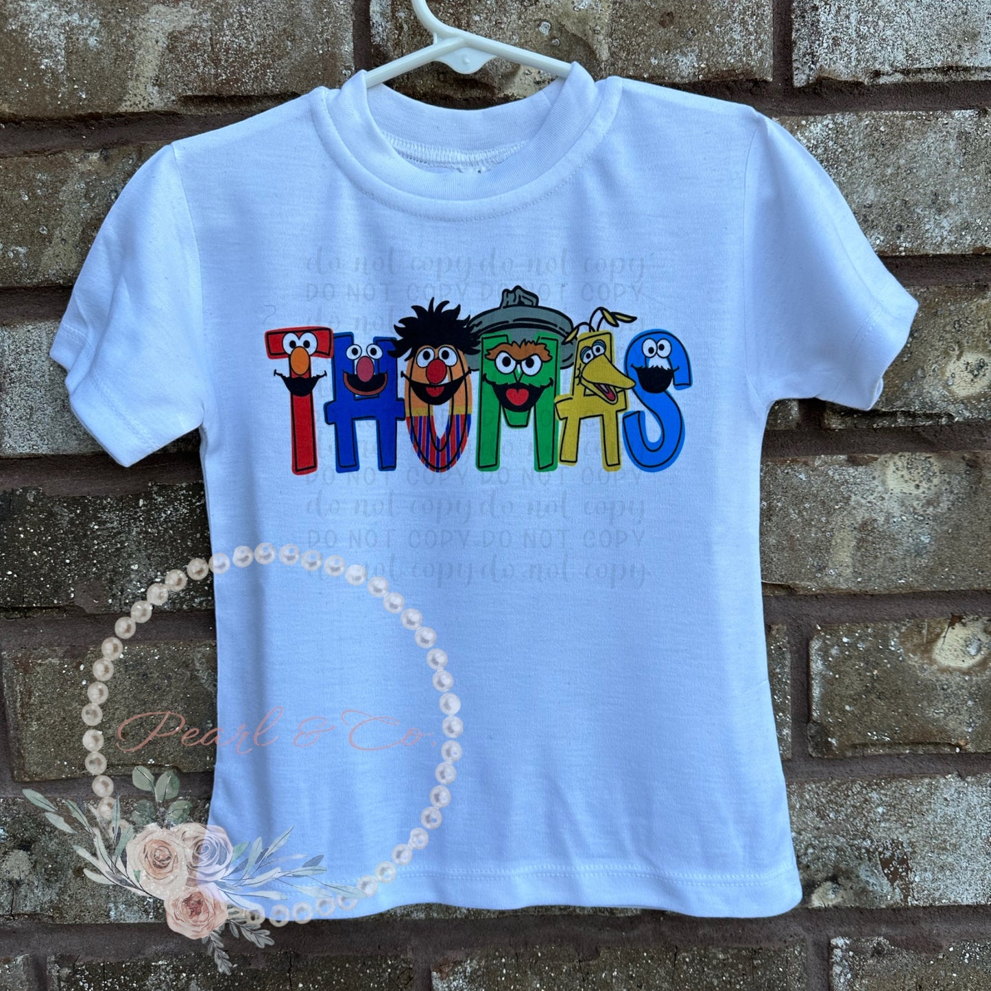 Personalized Sunny Day Tee, Cute Red Monster Birthday Shirt