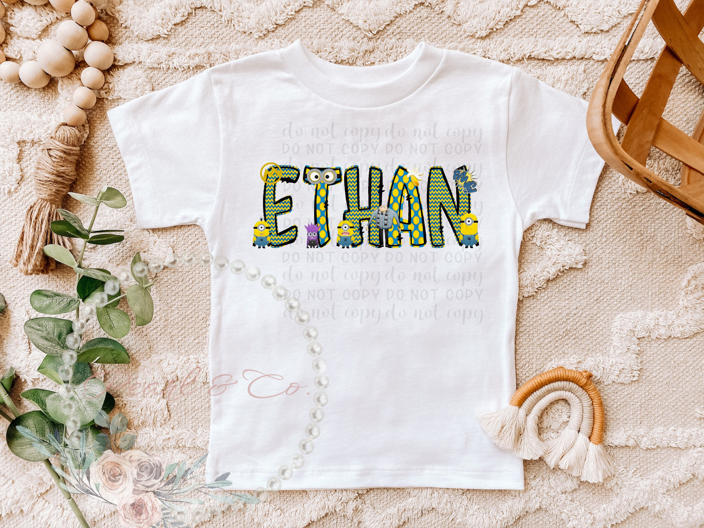 Personalized Minion Tee, Cute Bananas Birthday Shirt