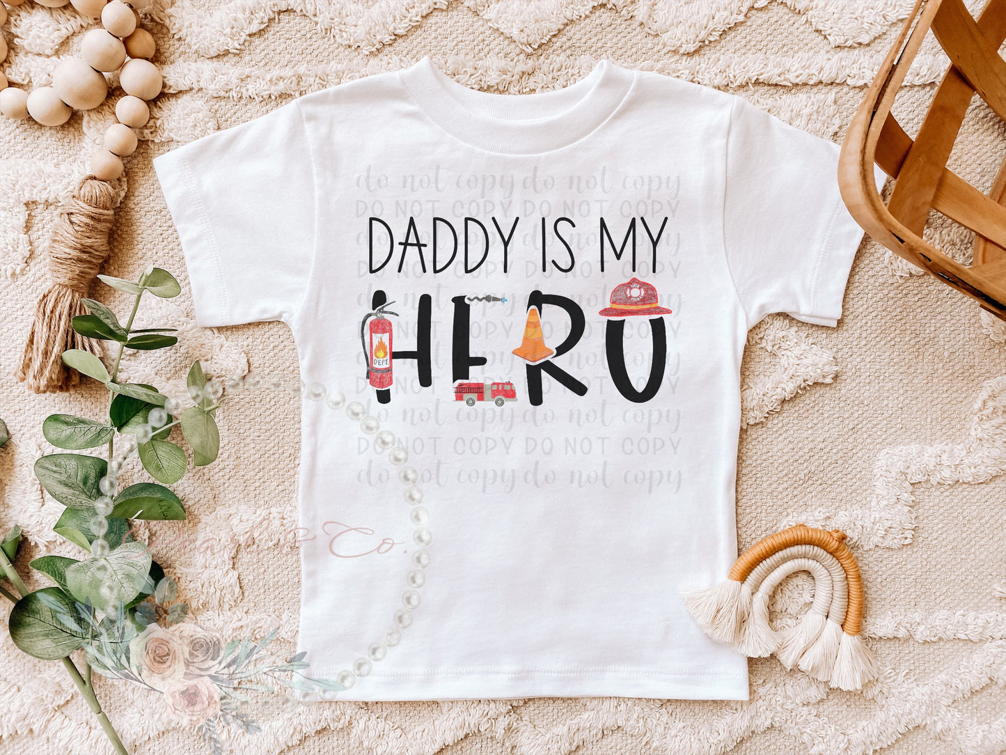 Mommy/Daddy is My Hero Infant Tee - Firefighter