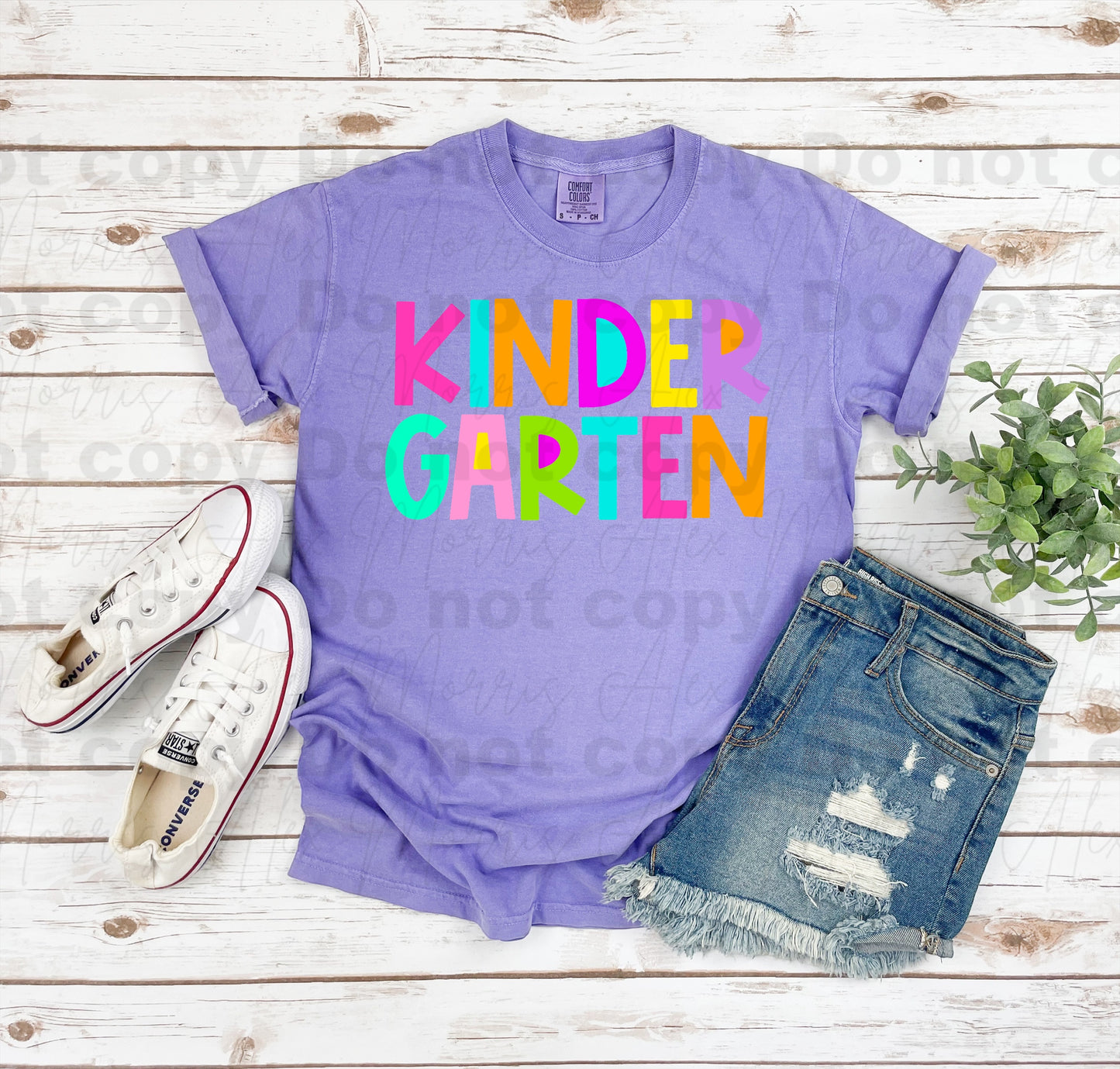 Grade School Bright Font Tee