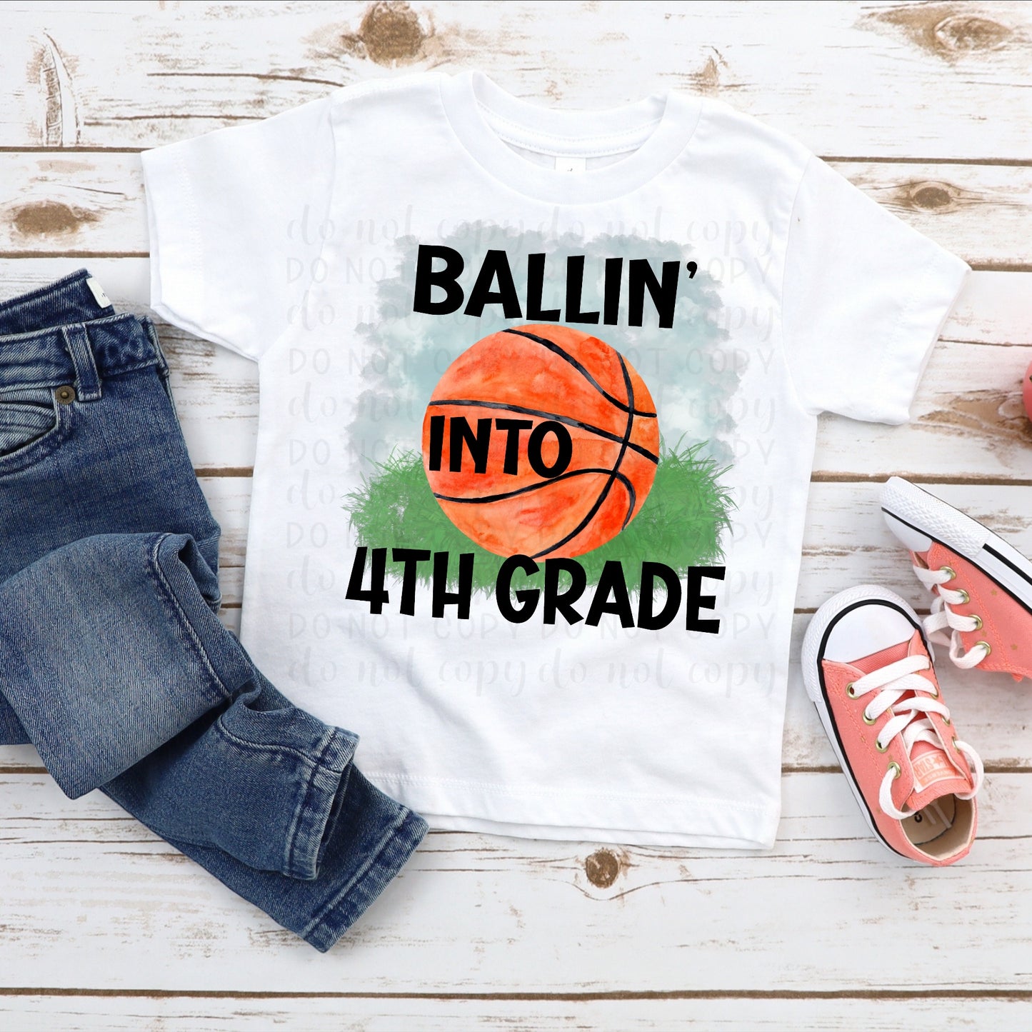 Back to School Basketball Tee