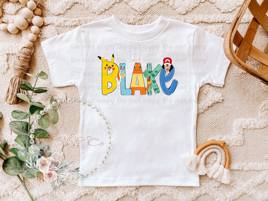 Personalized Pocket Monsters Tee