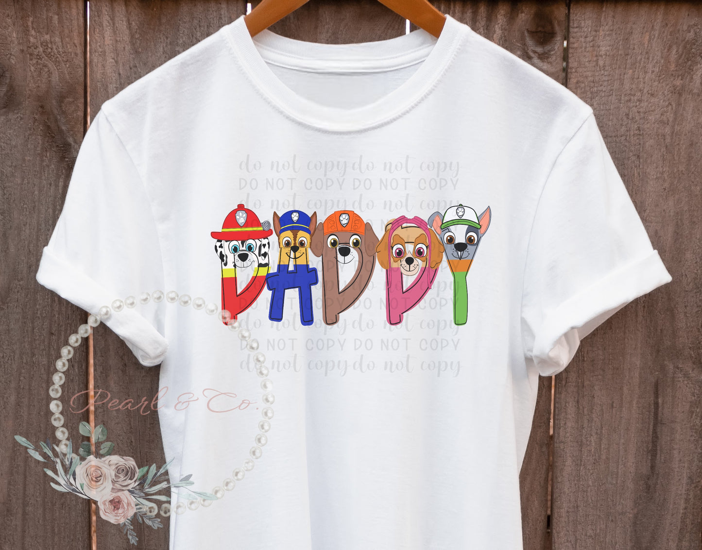 Personalized Dog Patrol Tee, Cute Paw Birthday Shirt