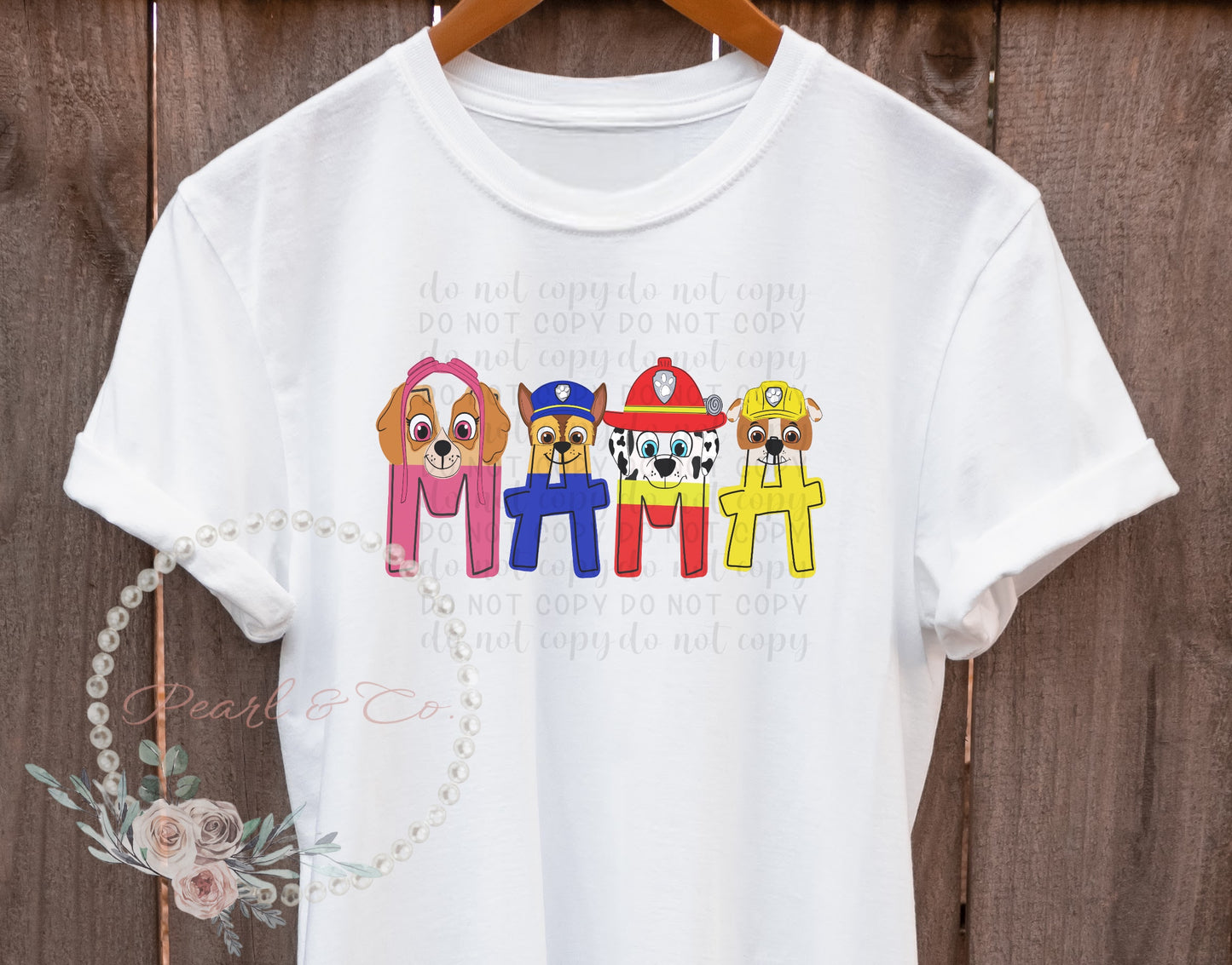 Personalized Dog Patrol Tee, Cute Paw Birthday Shirt