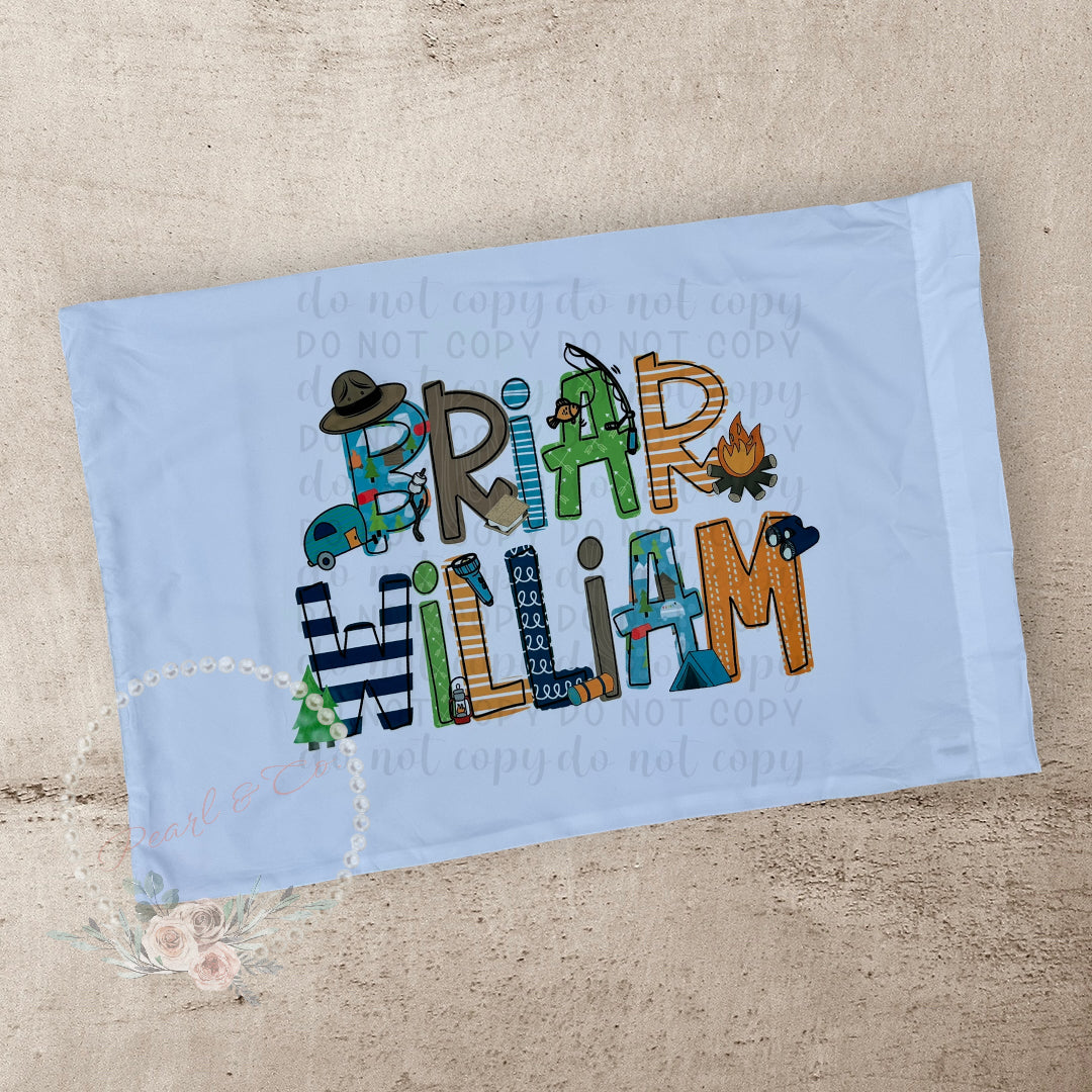 Personalized Character Font Pillowcase