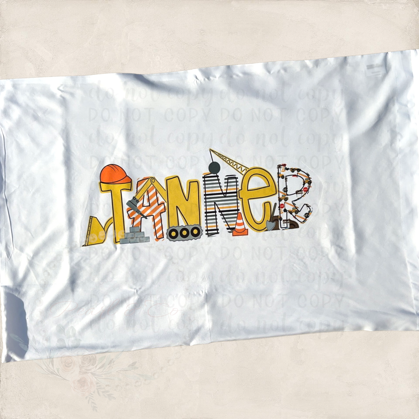 Personalized Character Font Pillowcase