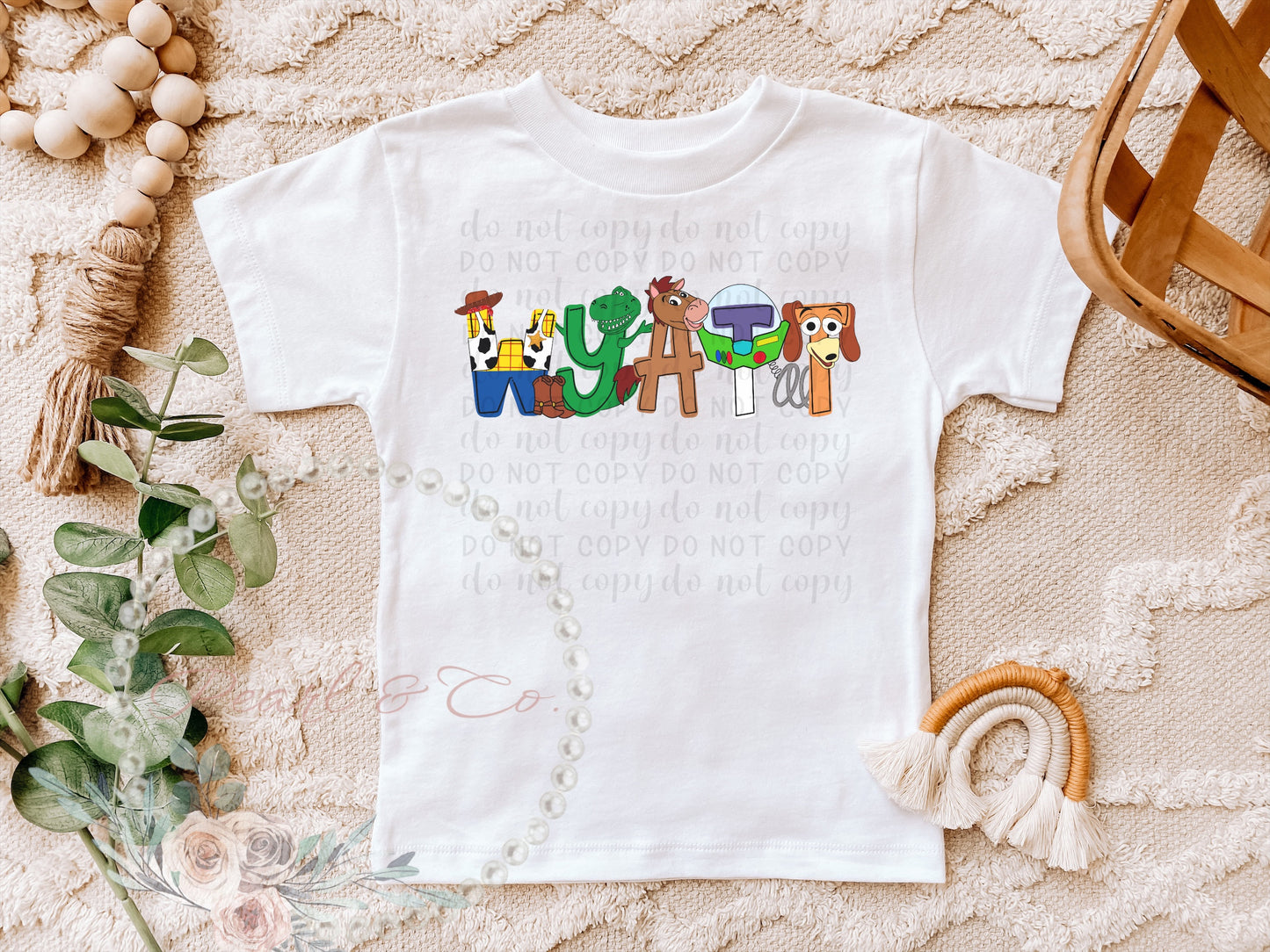 Personalized Toy Story Font Tee