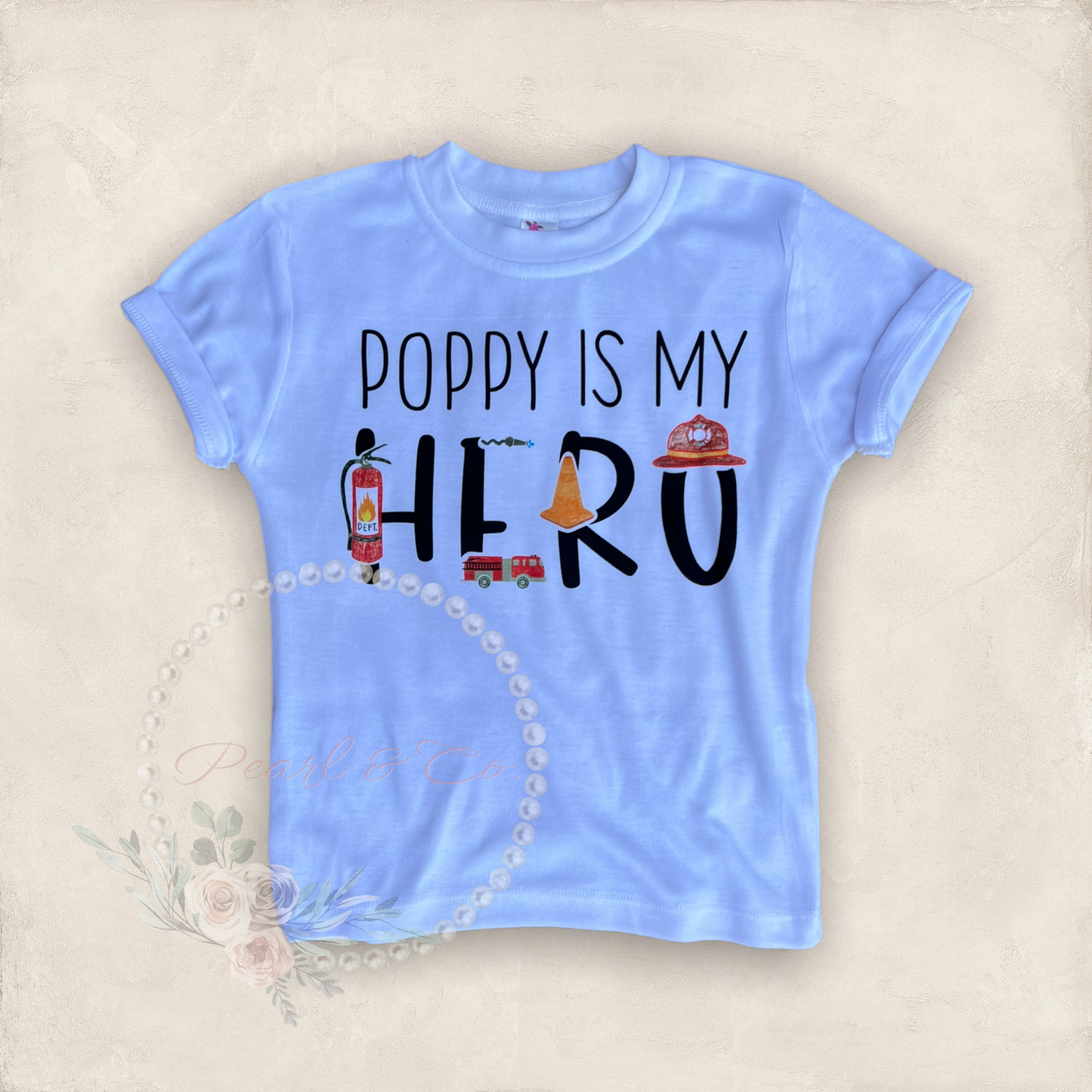 Mommy/Daddy is My Hero Toddler Tee - Firefighter