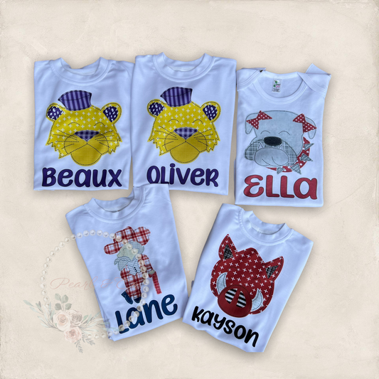 Custom Baby Football Mascot Tee