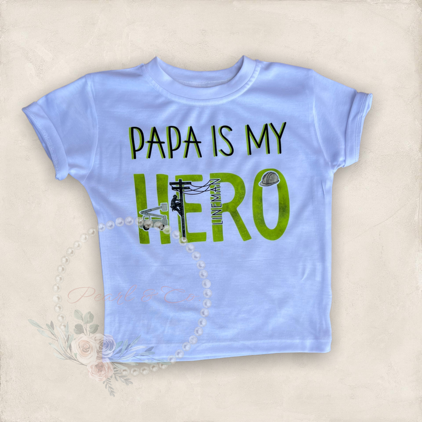 Mommy/Daddy is My Hero Infant Tee - Lineman