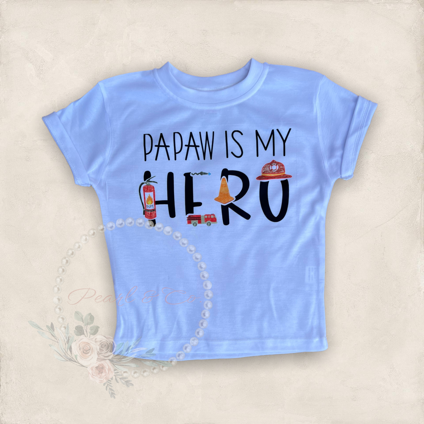 Mommy/Daddy is My Hero Toddler Tee - Firefighter