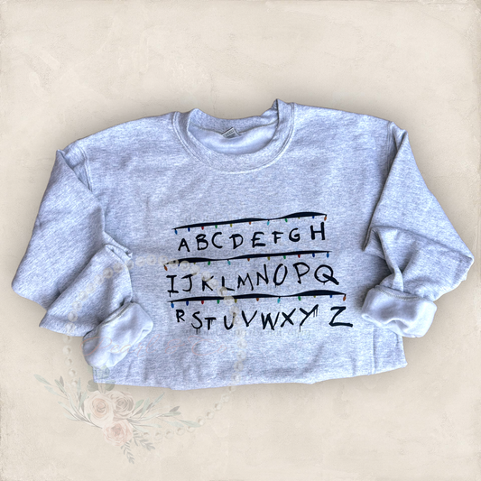 Stranger Things Alphabet Sweatshirt